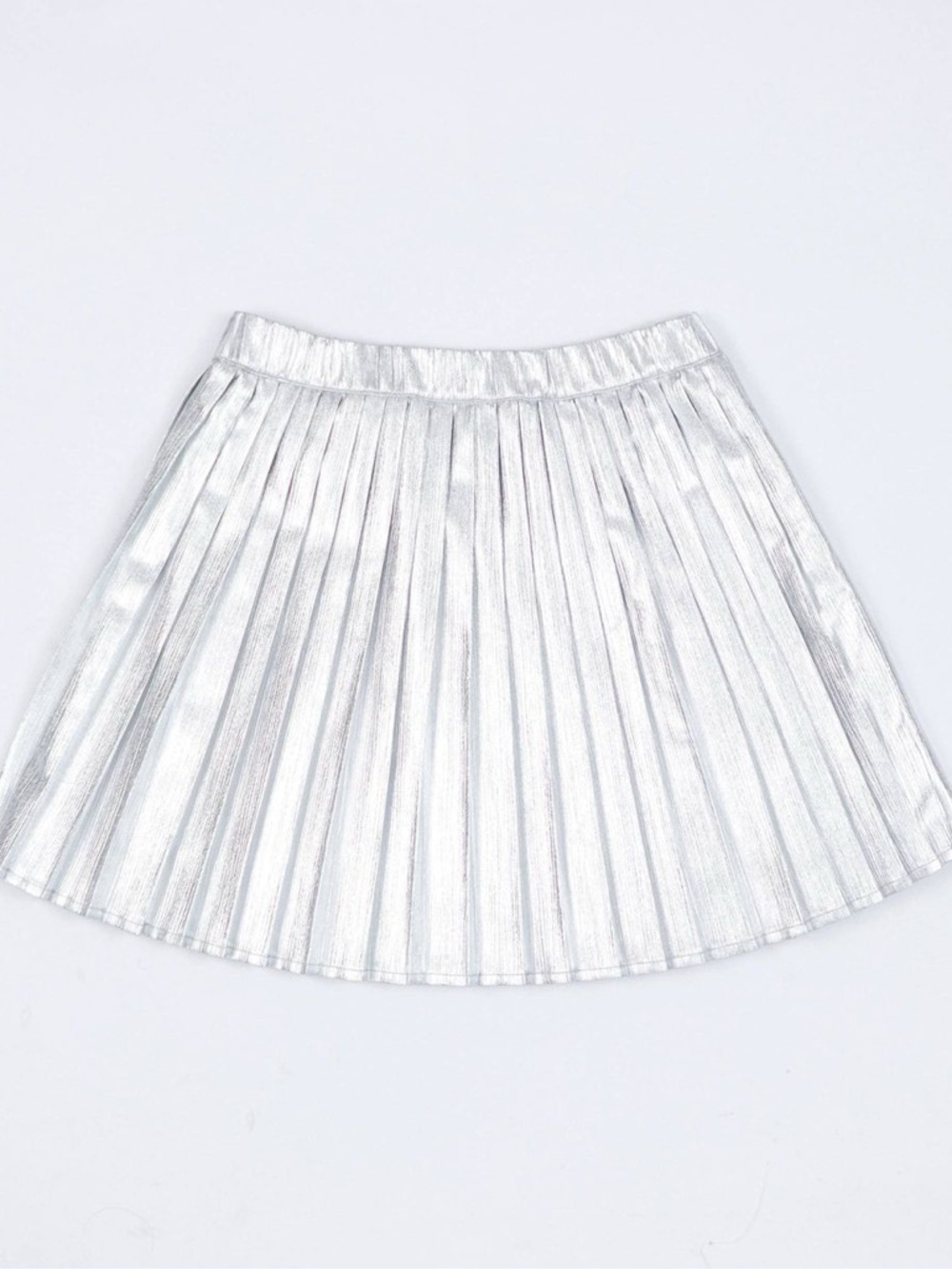 Target Owillo Silver Metallic Foil Pleated Skirt for Kids Size Large